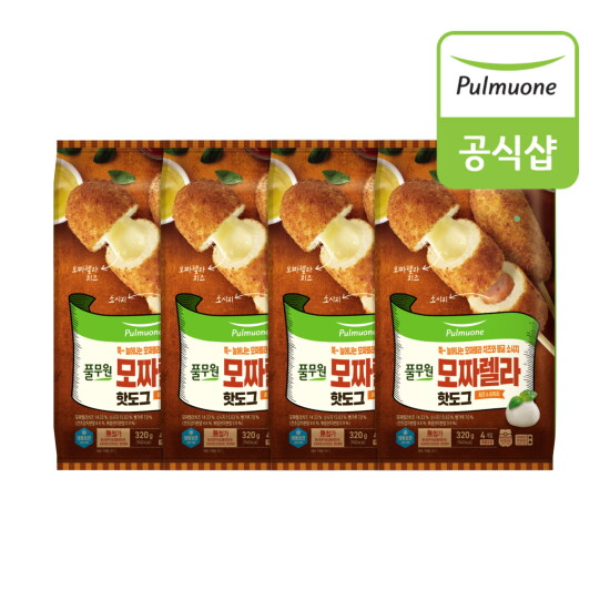 [풀무원]모짜렐라 치즈핫도그 x 16개(4개입 x 4봉)