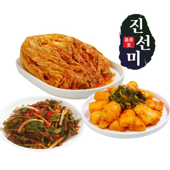 진선미 포기김치 1.8kg+총각 1kg+ 열무 1kg