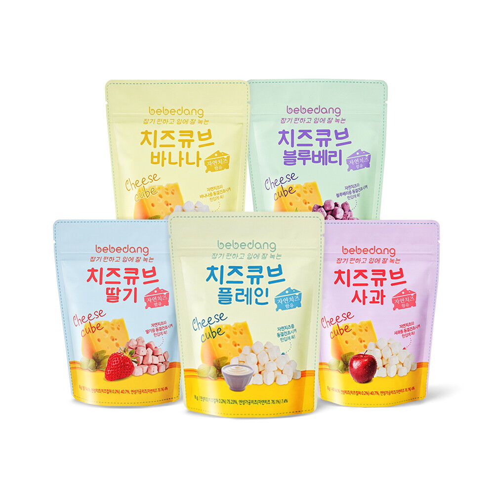 베베당 [베베당] 동결건조 치즈큐브16g 5종