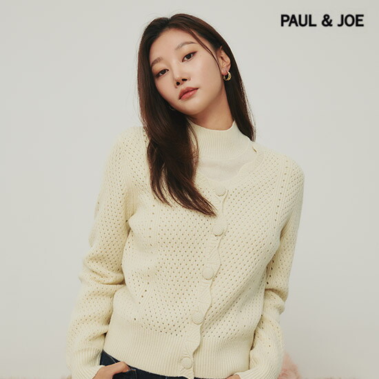 [폴앤조](런칭가 79,000원) 울 블렌디드 니트 앙상블(하이넥 + 스카시 가디건SET)