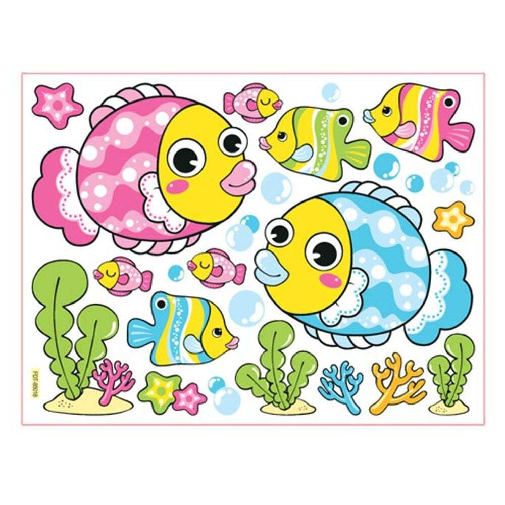 환타스틱스 친절한탄씨 (5개묶음) 스티커 펀 유니테크 통통물고기 FDT-85018