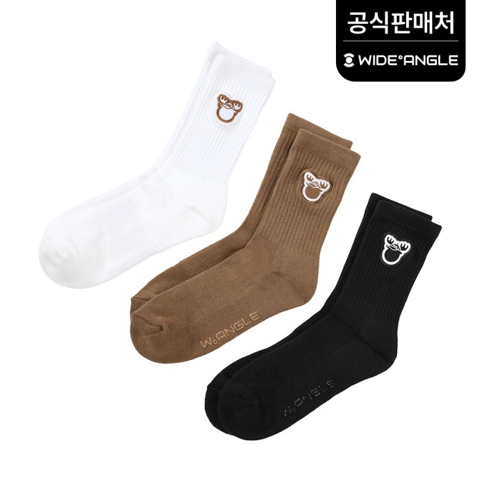 (주)에프씨지코리아 와이드앵글 와이드앵글 공식 여성 골프웨어 CO 혼디어 크루 파일 양말 WWU26S03