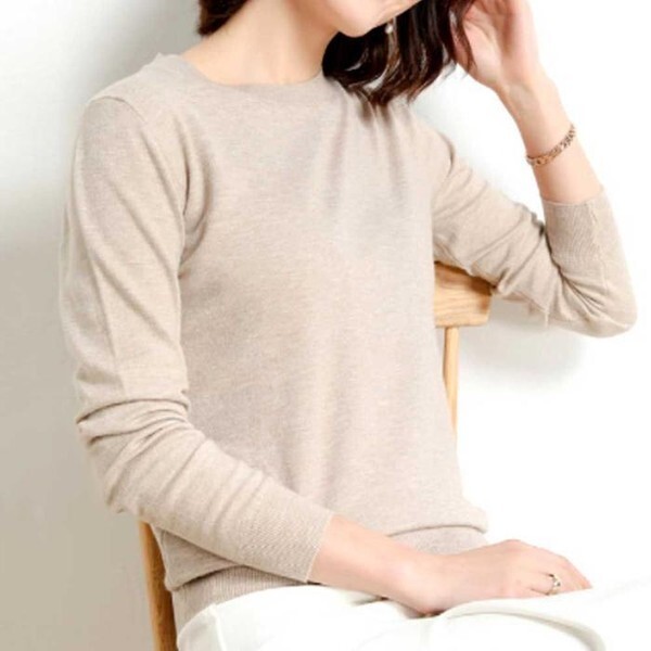 셀러허브(하프클럽) [하프클럽/셀러허브_여성트랜드패션]ONM 컬러 라운드 티셔츠 봄가을 정장 이너 스타일링