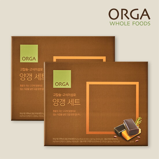 [올가]고칼슘 고식이섬유 양갱 선물세트 (2세트, 총28개입, 쇼핑백 포함!)