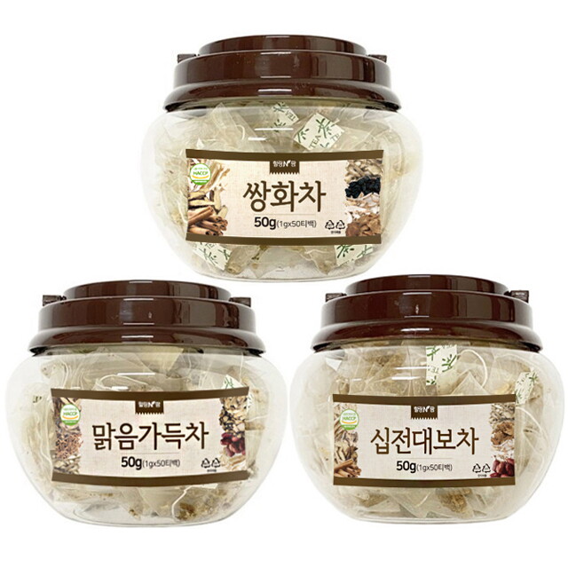 힐링앤팜 (힐링앤팜) 십전대보차/쌍화차/맑음가득차 50티백
