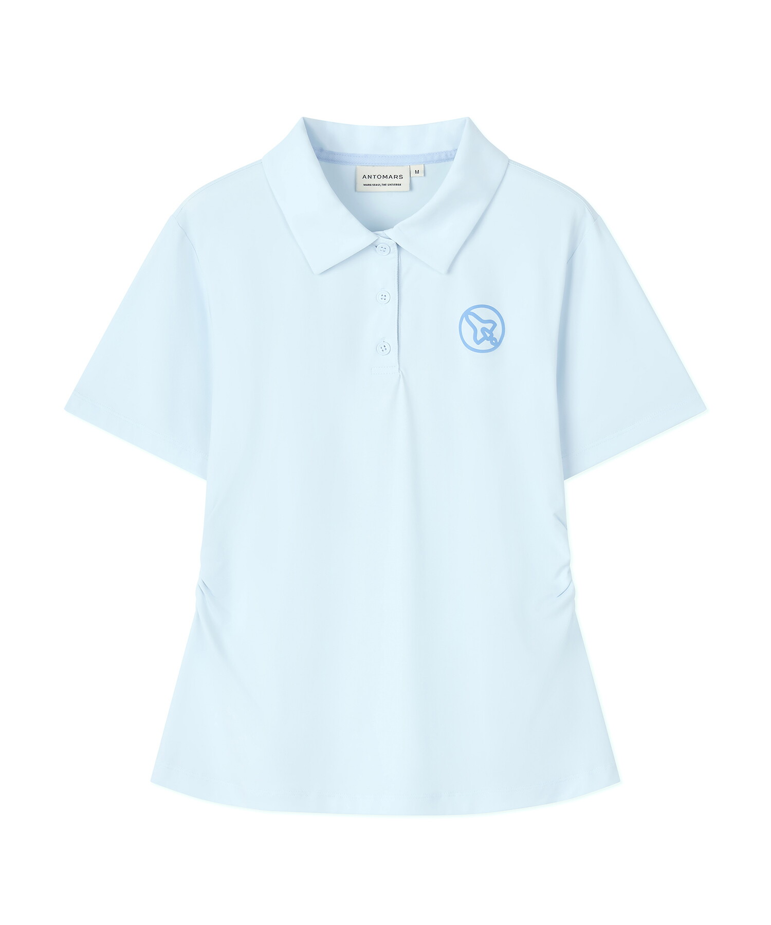 앤투마스 [앤투마스] 여성 S/S 스페이스쉽 허리 셔링 폴로 ABE2FTO362 페일 블루