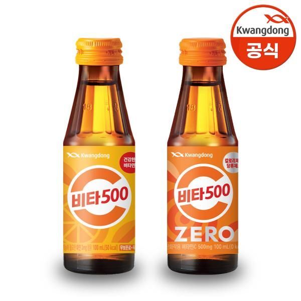 교보문고 광동제약 광동 비타500오리지널100ml x 30병+제로100ml x 20병