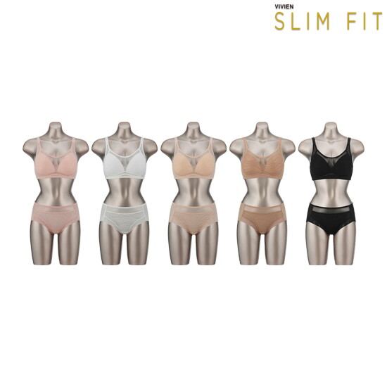 [비비안 슬림핏]26SS 비비안 SLIMFIT 썸머 누디 브라팬티 5세트