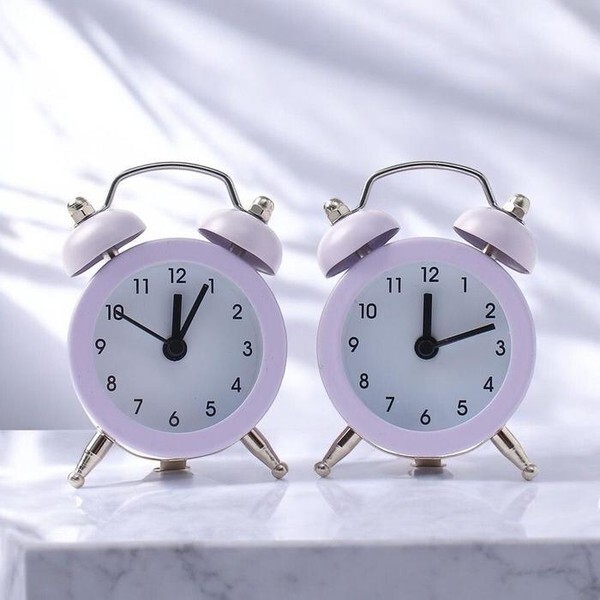 주식회사 셀러허브_레이틀리 셀러허브(하프클럽) [하프클럽/셀러허브_여성트랜드패션]게더릭 해머벨 탁상시계 2p세트 (퍼플)