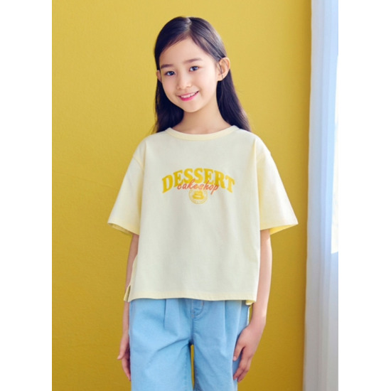 [탑텐키즈]23 S/S 여아) 싱글 레터링 반팔티 MKD2TS2201
