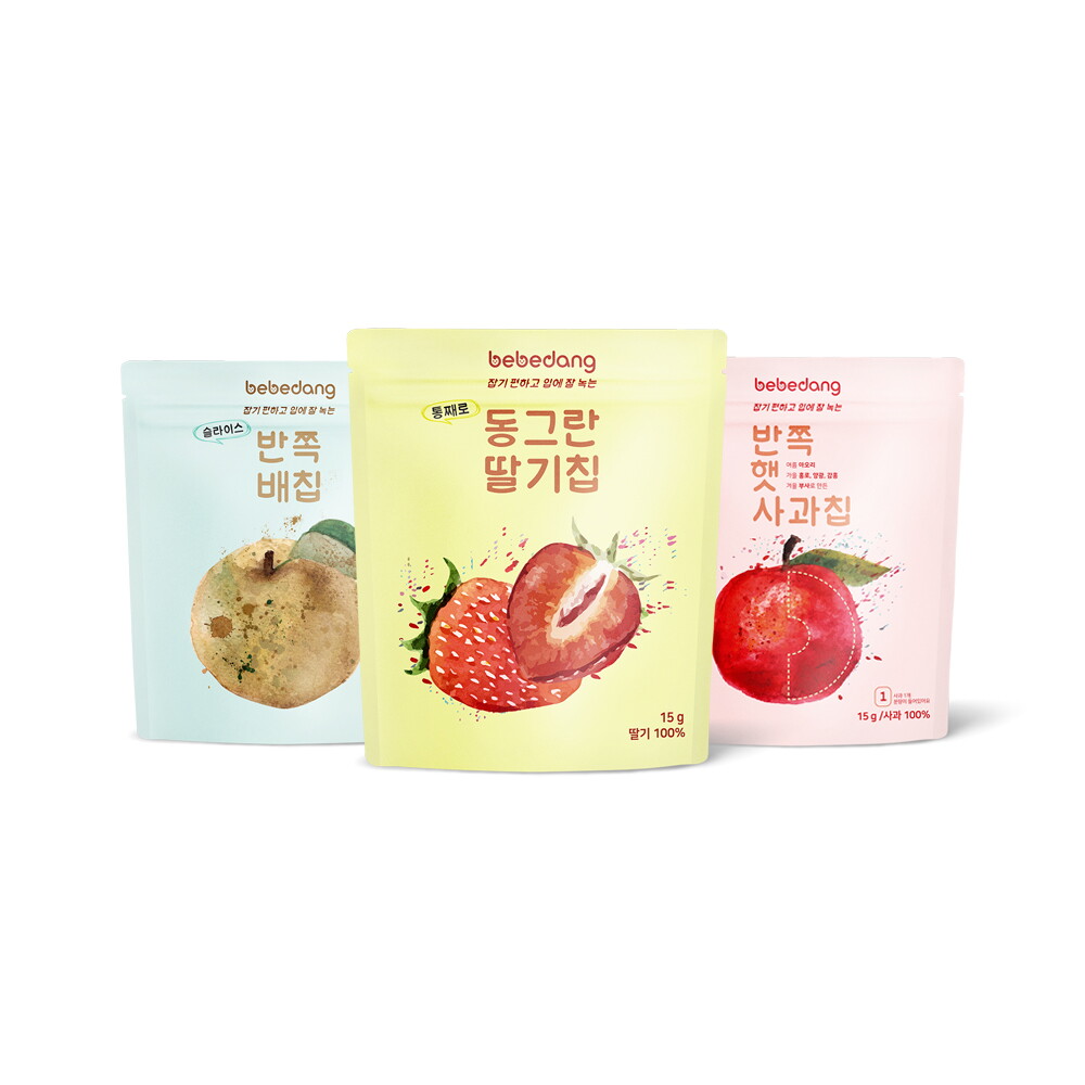 베베당 [베베당] 동결건조 과일칩15g 3종