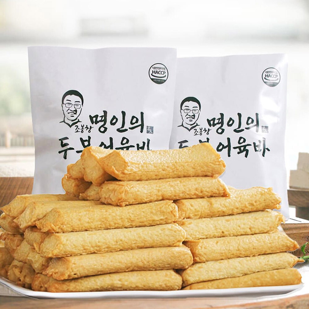 ㈜수연푸드 조봉창명인의 두부어육바 2세트 밀가루제로 생선살 두부어묵 건강간식 다이어트식 수제어묵 해썹인증