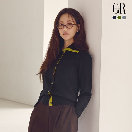 [조르쥬 레쉬] 26FW 하이넥 레인보우 가디건 3종