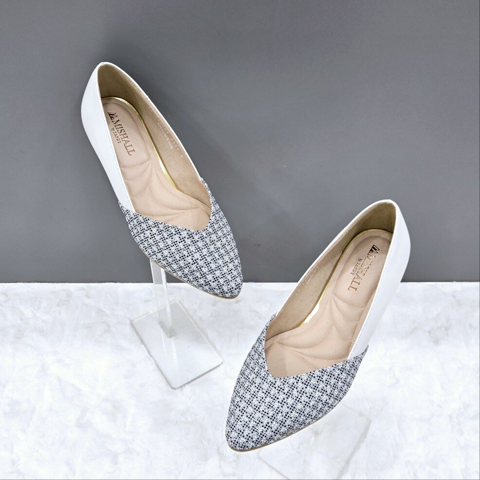 탠디 (패플) [탠디]여성 트위드 포인트 플랫 슈즈 12HS00DS06 W-718 1SD JJ