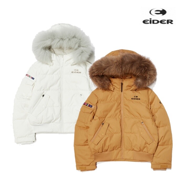 상세참조 아이더(아웃도어) 스투키 Q 여성 숏 크롭 구스 다운 자켓 DWW24552