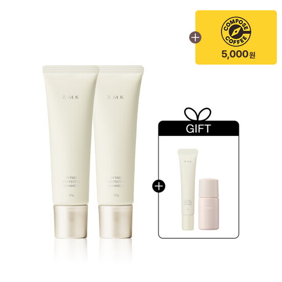알엠케이 (단독) UV 페이스프로텍터 인핸스드듀오( UV8g +리퀴드 FC 플러스파데15ml+커피)
