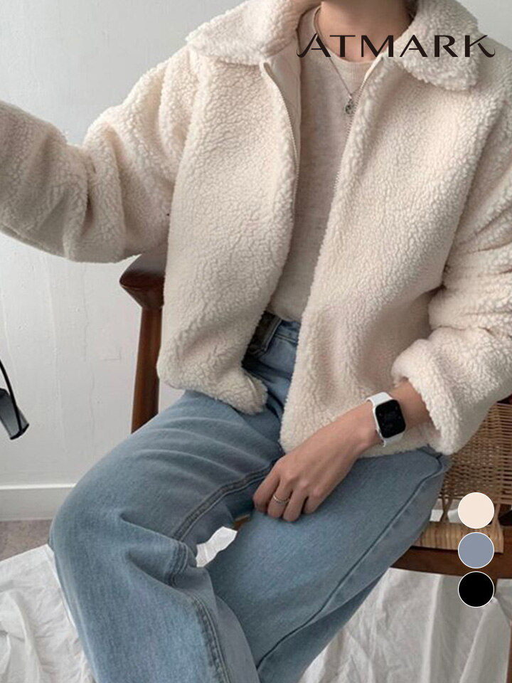 ㈜위즈원or협력업체 앳마크(ATMARK) [앳마크]ATMARK 미니멀숏플리스점퍼_AA59JP017G