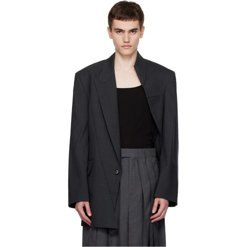 SITUATIONIST 시추에이셔니스트 시추에이셔니스트 그레이 YASPIS 블레이저 UN-JACK-GREY-01 GREY