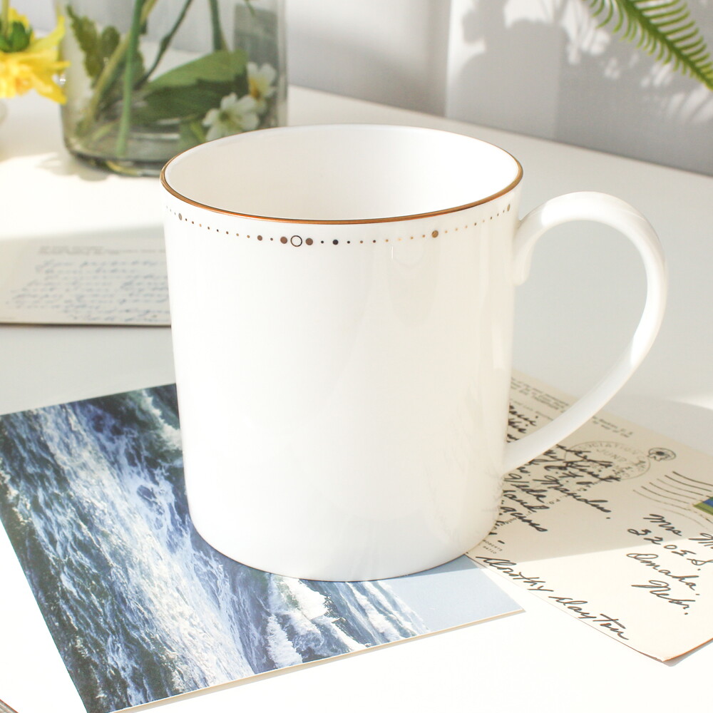 한국도자기 본차이나 골드위시스 머그 2인세트 2P 350ml