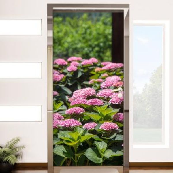 꾸밈 교보문고 꾸밈 cr821-분홍수국 현관문시트지