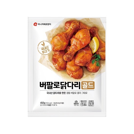 마니커에프앤지 버팔로 닭다리골드 450g 2봉+바사삭 치킨닭다리 420g 2봉