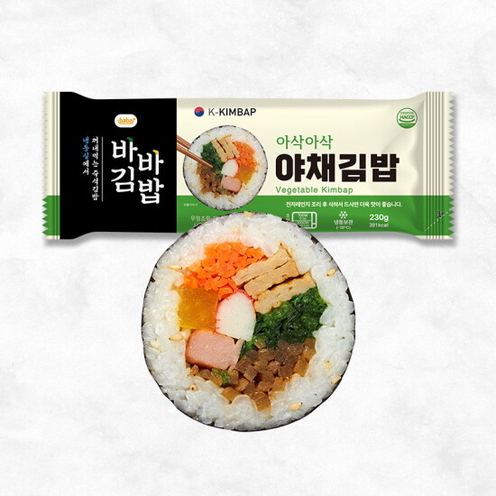 [바바]바바김밥 6팩(야채3, 돼지불고기3)