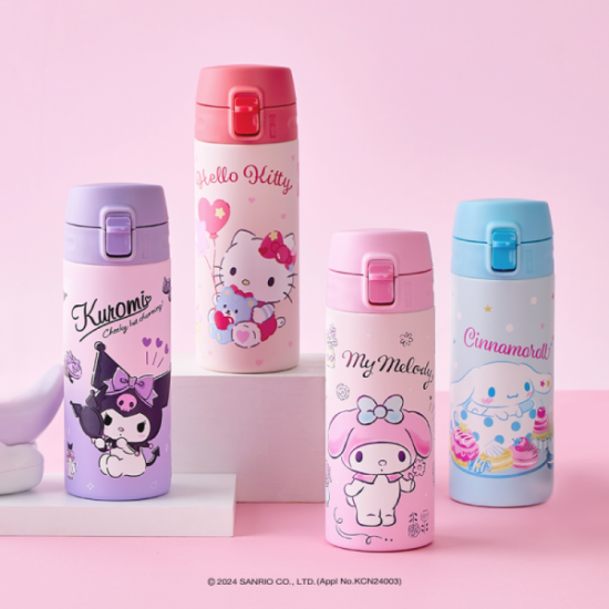 [락앤락]NEW 스쿨핏 산리오캐릭터즈 원터치 텀블러 400ml (LHC3219)