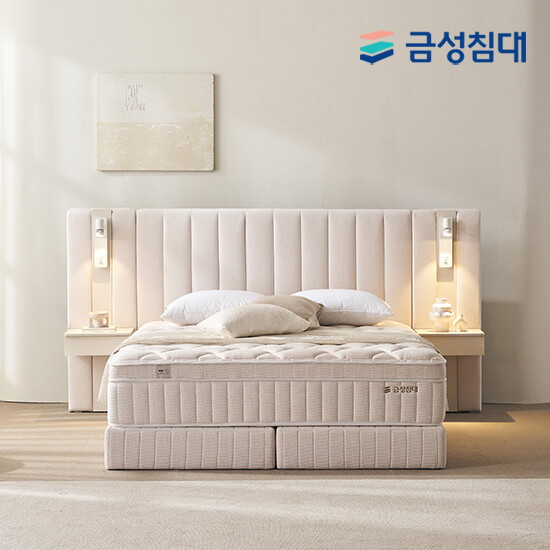 [금성침대][금성침대] 루미에르 호텔형 침대 프레임+매트리스+패널1 라지킹LK