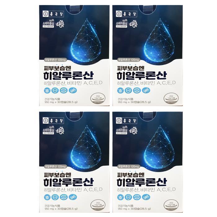 종근당 [종근당]종근당 피부보습엔 히알루론산 950mg x 30캡슐 4개 HIS (25416258)