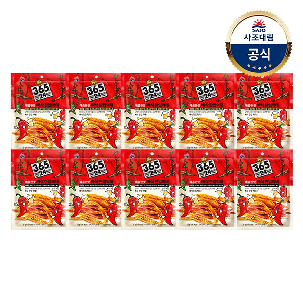 사조대림 [사조대림] 365.24 빠삭 한입먹태 매콤한맛 x10개