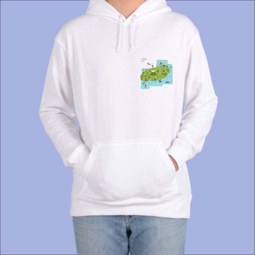 톰스외 오너클랜 국내여행 여름휴가 전국지도 관광지도 A 후드티