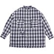 Check Tri Pocket Seersucker Shirt - Blue