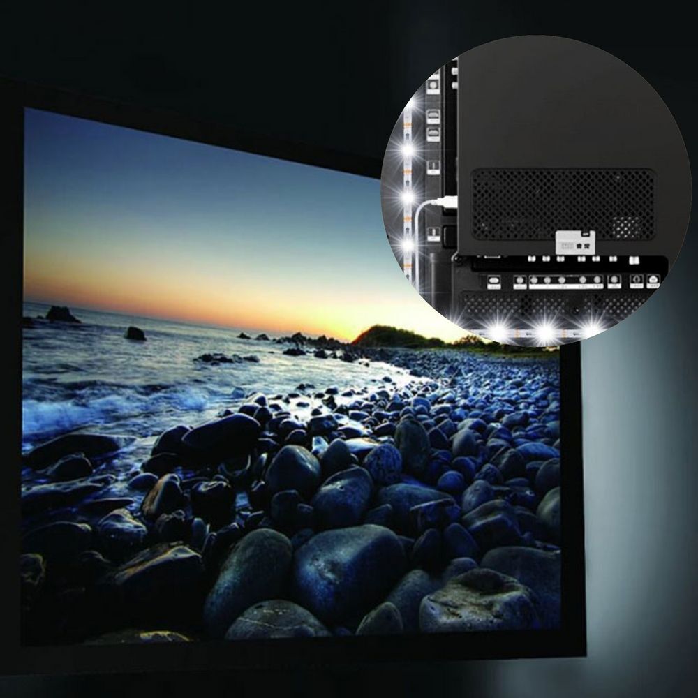 에이치플러스몰 WHITE LED 계단 옷장 무드라이트 SMD2835 TV 스트립 1