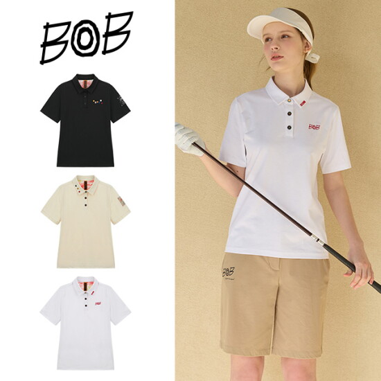 [메종비오비(BOB)](BOB) 26SS 여성 반팔 카라티셔츠 3종