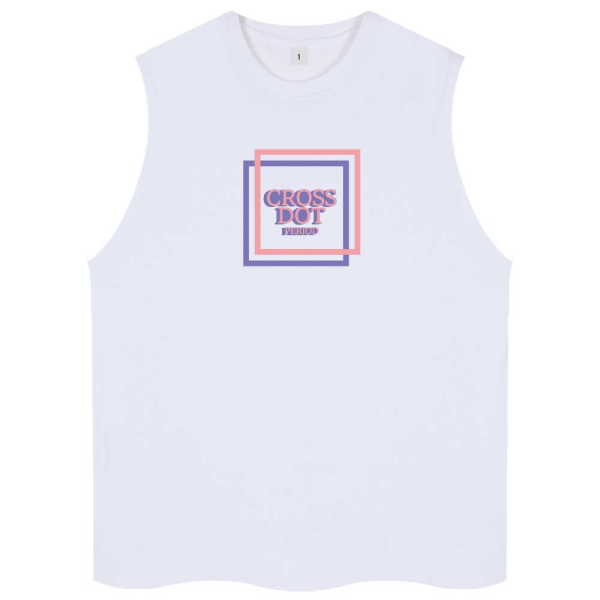 주식회사 마이스탈 크로스닷(남성) [크로스닷][당일발송/타임특가] 백플 여름 민소매 박스 트임 오버핏 나시티 CNW_0023 (4Color)