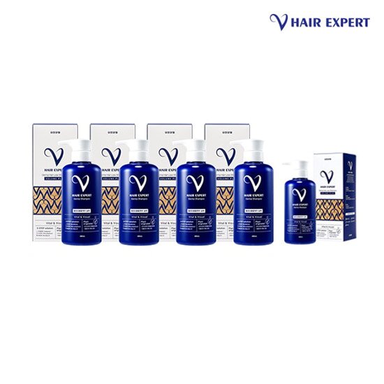 [싱글]유한양행 더마 탈모완화 볼륨샴푸 480ml *5개 + 볼륨샴푸 100ml*2개 + 볼륨샴푸 8ml*7개