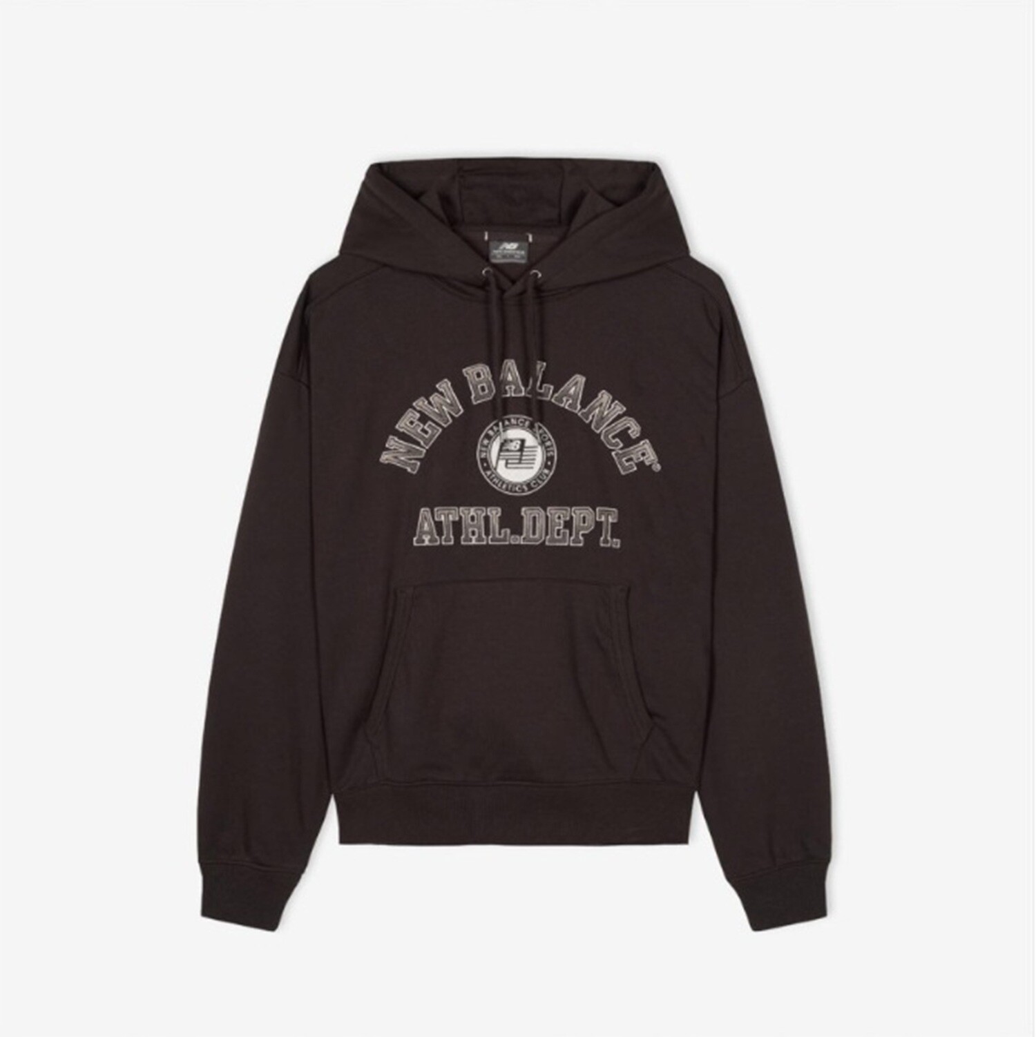 뉴발란스(아울렛) UNI 컬리지 클럽 후드티 브라운 NBN0F41943_BR