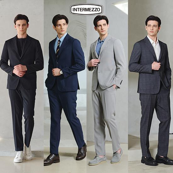 [인터메조]■인터메조 26SS 남성 썸머 비즈니스 워셔블 수트 2세트