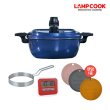 램프쿡 자동회전냄비 (HS-0010) + 기름받이 받침대 + 인덕션패드 + 타이머