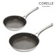 [코렐 듀라나노]코렐 듀라나노 스테인레스 스틸 2종 세트(팬 20cm+24cm)