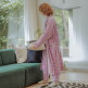 [선데이라운지][선데이라운지]퍼플워터 체크 로브SWJJAGN0031