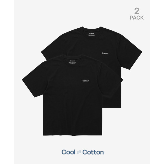 남녀공용 쿨 코튼 2-PACK 티셔츠 CO2602STE1