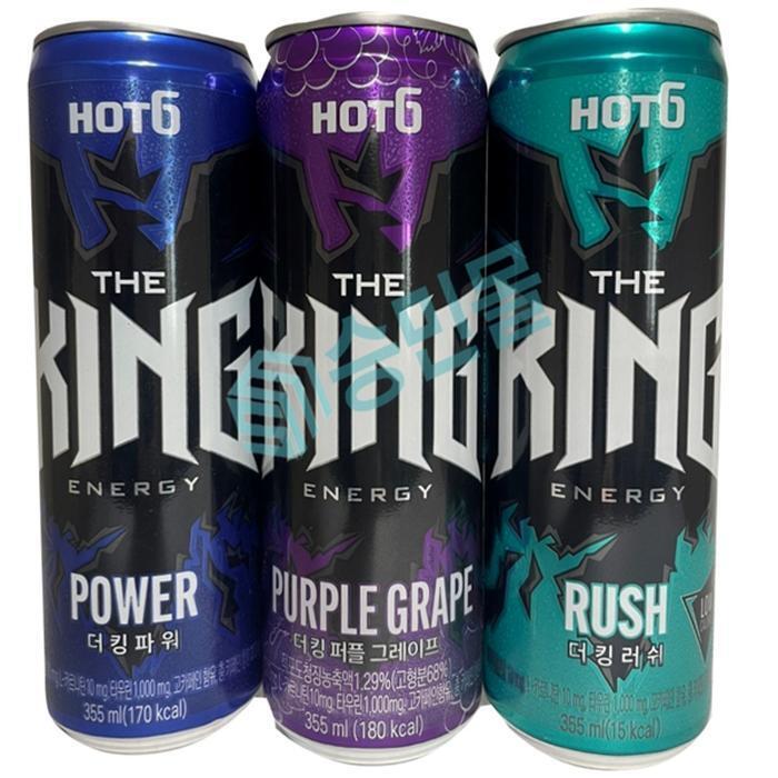 셀러허브 식품 핫식스 더 킹 퍼플 러쉬 파워 355ml x 2개씩 6개입