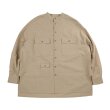 Stripe Tri Pocket Seersucker Shirt - Camel
