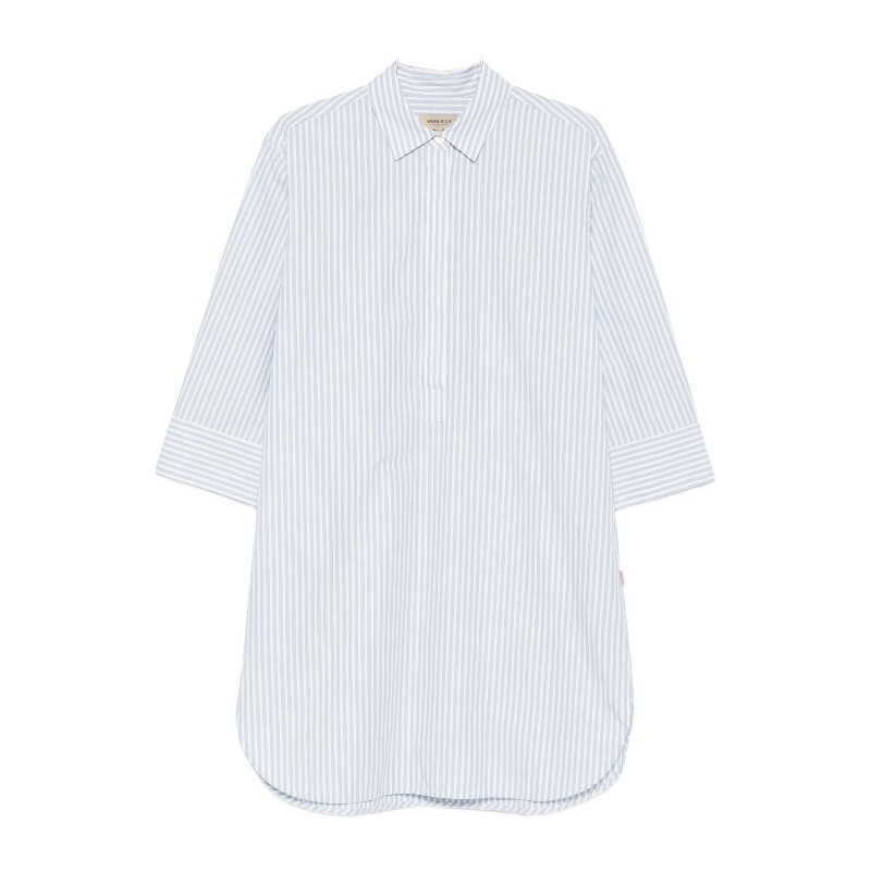 WOOLRICH 울리치 울리치 버티컬 스트라이프 셔츠 칼라 원피스 CFWWDR2023FRUT5378 31199