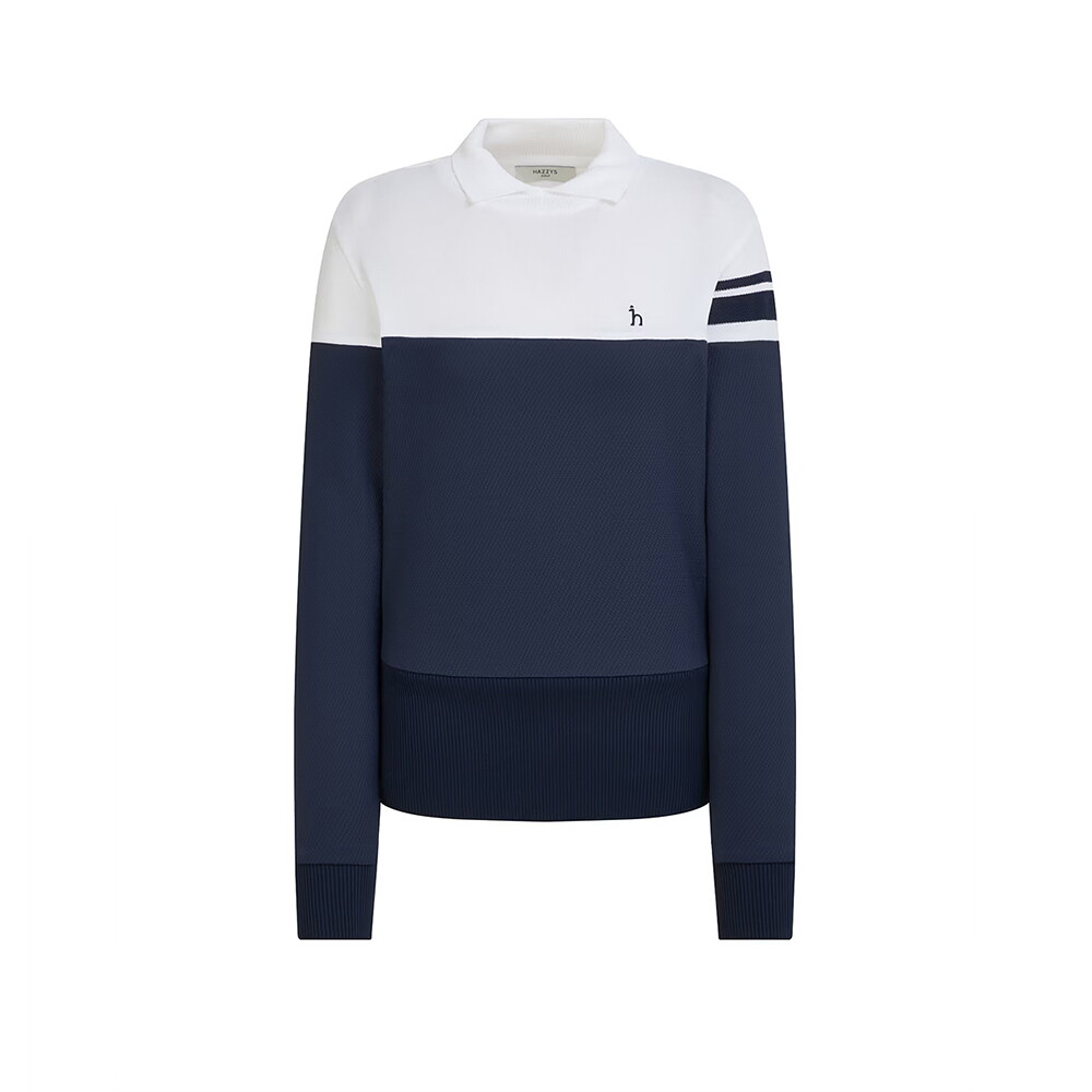 헤지스 에이케이몰(노쿠폰) [AK수원점] [헤지스] 26SS 여성 니트 하이브리드 블루종 티셔츠 HWTS6A211N5