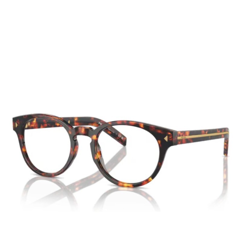 프라다 프라다 라운드 프레임 아세테이트 키홀 브리지 안경테 0PR A14V 14O1O1 50