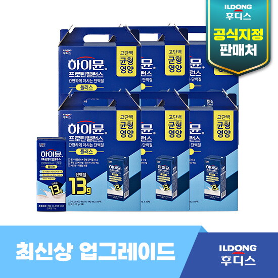 [일동후디스]○[6박스]일동후디스 하이뮨 프로틴 밸런스 플러스[(190mlX16팩)X6박스]