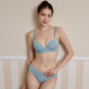 [원더브라][Wonderbra] 일체형 볼륨 몰드 노와이어 브라팬티 2종세트 블루그레이 WBW3O01D_T