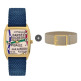[랩스]시그니처 바르베스(코발트 블루 스트랩) + 18mm 베이지 골드 스트랩
